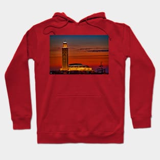 Morocco. Casablanca. Hassan II Mosque. Sunset. Hoodie